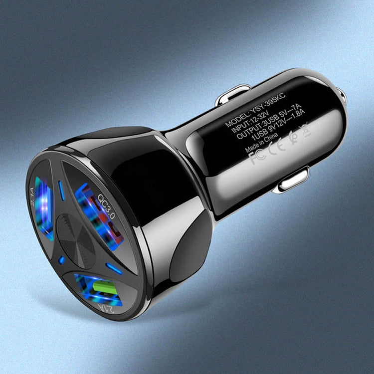 QC3.0 3 USB 35W High Power Vehicle Charger / Mobile Phone Tablet Universal Vehicle Charger