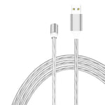 USBから8ピン磁気吸着カラフルストリーマー携帯電話充電ケーブル、長さ：1m、1m