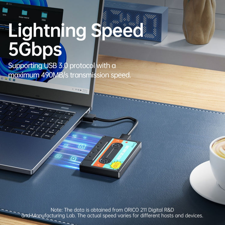 ORICO 2580U3 2.5インチ USB 3.0 SATAハードドライブエンクロージャー クラシックモバイルハードディスクボックス、2580U3