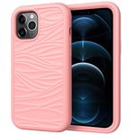 For iPhone 12 Pro Max Wave Pattern 3 in 1 Silicone+PC Shockproof Protective Case, For iPhone 12 Pro Max