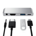 4in1 Type-C / USB-C to HDMI + AUX + USB + PD Type-C / USB-Cハブアダプター 多機能HDドック