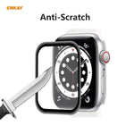 10枚セット ENKAY Hat-Prince 3D全面 ソフトPCエッジ + PMMA HDスクリーンプロテクターフィルム、Apple Watch 6/5/4/SE 44mm用、Apple Watch 6/5/4/SE 40mm用
