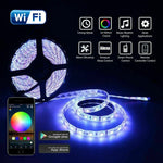 5M 5050 RGB LEDストリップライトWIFIスマートホーム電源キットセット（防水なし）