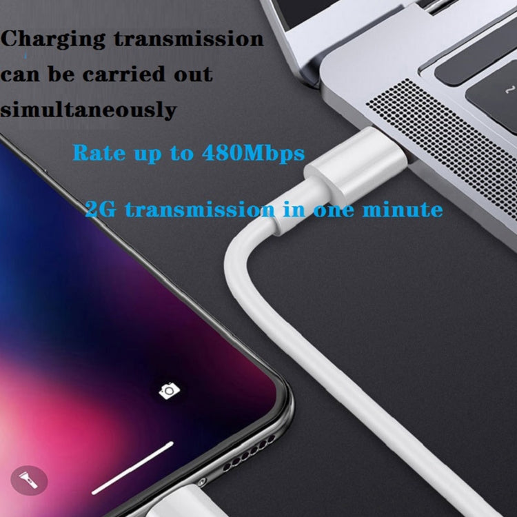 2-in-1 PD 20W シングルUSB-C / Type-Cポート トラベルチャージャー＋3A PD3.0 USB-C / Type-C to 8ピン高速充電データケーブルセット、ケーブル長：1m、USプラグ、20W 1m
