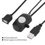 DC 5V/12V/24V USB人体赤外線PIRモーションセンサースイッチ 人体動作検知スイッチ LEDライトストリップ用、黒、白
