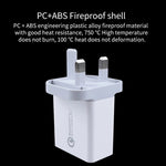 SDC-30W 2-in-1 USB to USB-C / Type-C データケーブル + 30W QC 3.0 USB + 2.4A デュアル USB 2.0 ポート 携帯電話 タブレット PC 用 ユニバーサル急速充電器 トラベルチャージャーセット、英国プラグ、USB-C / Type-C ケーブル付き、英国プラグ