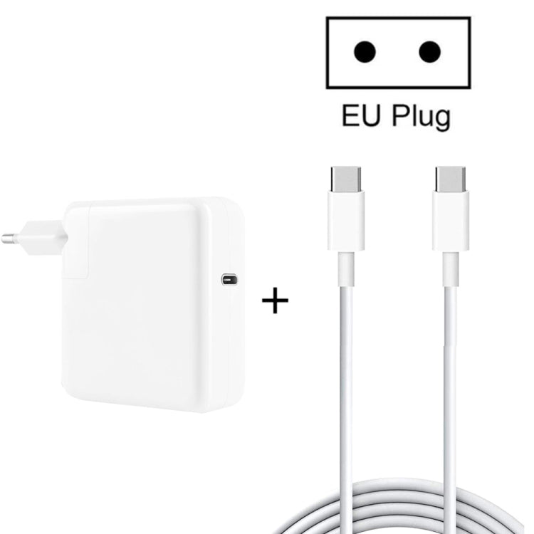 2-in-1 PD3.0 30W USB-C / Type-C トラベルチャージャー（着脱式プラグ付き）＋ PD3.0 3A USB-C / Type-C to USB-C / Type-C 急速充電データケーブルセット、ケーブル長：1m、EUプラグ、1m EUプラグ