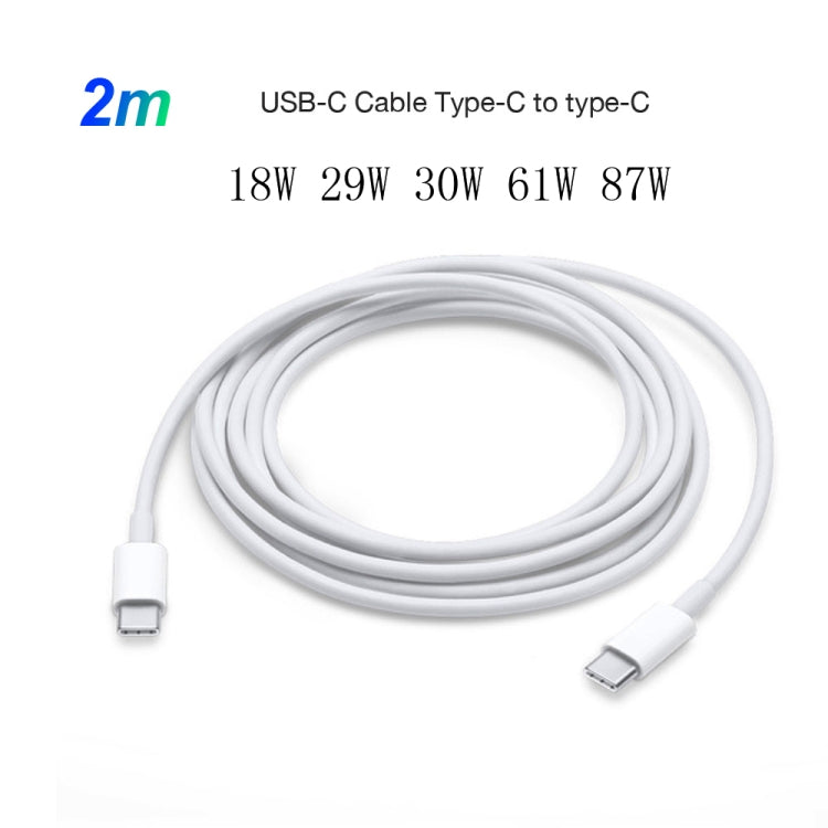2-in-1 PD 30W USB-C / Type-C ＋ 3A PD 3.0 USB-C / Type-C to USB-C / Type-C 急速充電データケーブルセット、ケーブル長：2m、AUプラグ、2m AUプラグ