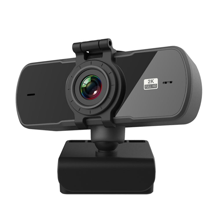 C5 400万画素オートフォーカス2KフルHDウェブカメラ360度回転USBドライバーフリーライブ配信ウェブカメラマイク付き、C5