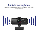 C5 400万画素オートフォーカス2KフルHDウェブカメラ360度回転USBドライバーフリーライブ配信ウェブカメラマイク付き、C5
