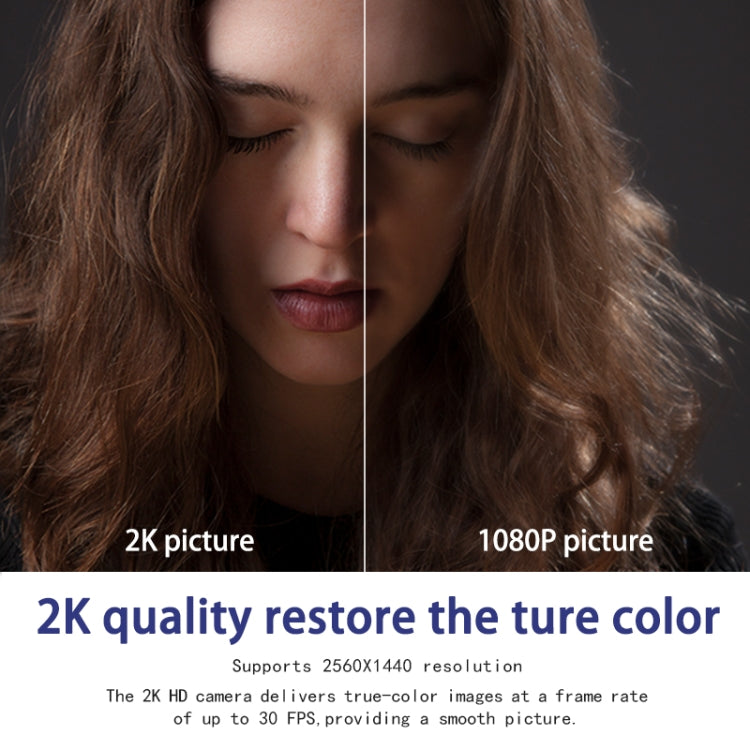 C5 400万画素オートフォーカス2KフルHDウェブカメラ360度回転USBドライバーフリーライブ配信ウェブカメラマイク付き、C5