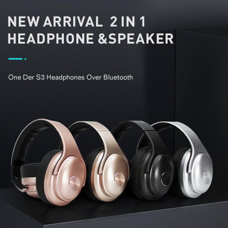 OneDer S3 2in1 ヘッドホン＆スピーカー ポータブルワイヤレスBluetoothヘッドホン ノイズキャンセリング オーバーイヤーステレオ