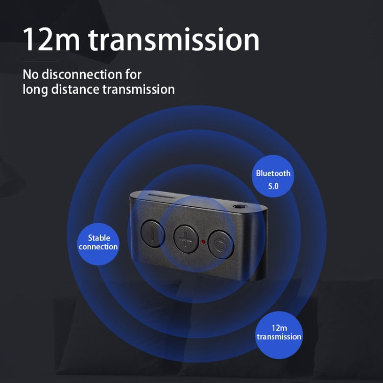 BR03 カード型カーBluetooth 5.0レシーバー スピーカー音楽ワイヤレスオーディオレシーバー Bluetoothハンズフリー通話対応