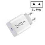 SDC-20W PD 20W シングル USB-C / Type-C インターフェース トラベルチャージャー EUプラグ USプラグ UKプラグ