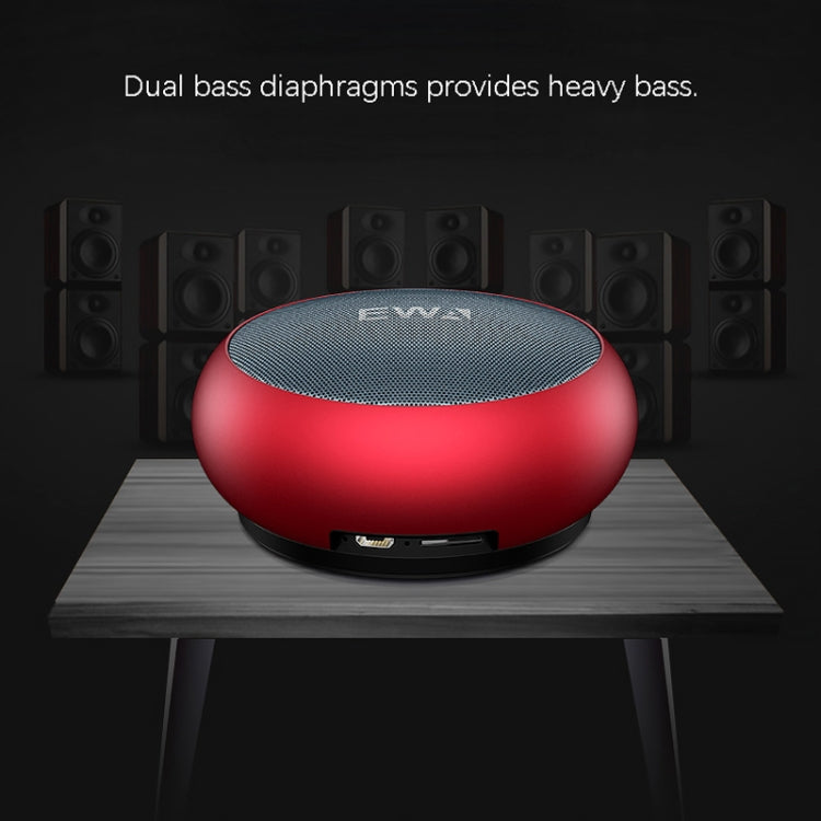 EWA A110 IPX5防水 ポータブルミニメタルワイヤレスBluetoothスピーカー 3.5mmオーディオ＆32GB TFカード＆通話対応