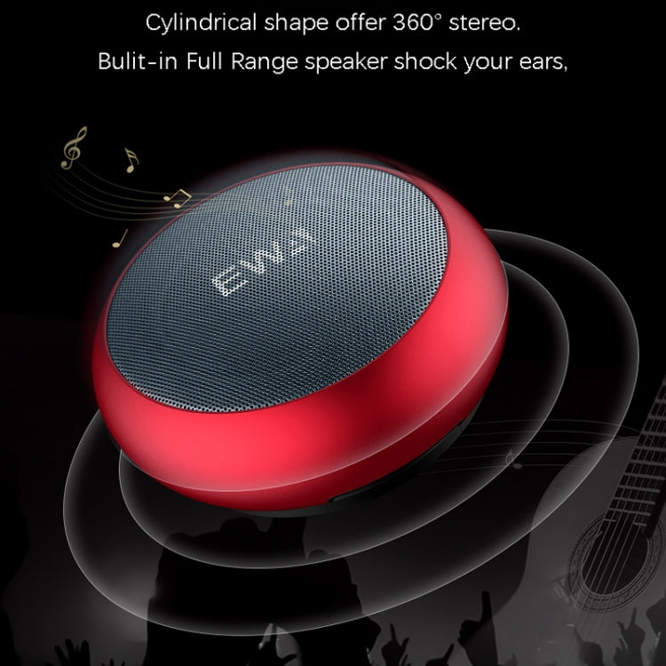 EWA A110 IPX5防水 ポータブルミニメタルワイヤレスBluetoothスピーカー 3.5mmオーディオ＆32GB TFカード＆通話対応