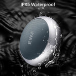 EWA A110 IPX5防水 ポータブルミニメタルワイヤレスBluetoothスピーカー 3.5mmオーディオ＆32GB TFカード＆通話対応