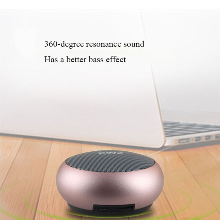 EWA A110 IPX5防水 ポータブルミニメタルワイヤレスBluetoothスピーカー 3.5mmオーディオ＆32GB TFカード＆通話対応