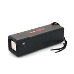 T&G TG271 TWS サブウーファー Bluetoothスピーカー 編みロープ付き、USB/AUX/TFカード/FM対応