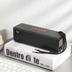 T&G TG271 TWS サブウーファー Bluetoothスピーカー 編みロープ付き、USB/AUX/TFカード/FM対応