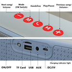 T&G TG271 TWS サブウーファー Bluetoothスピーカー 編みロープ付き、USB/AUX/TFカード/FM対応