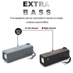 T&G TG271 TWS サブウーファー Bluetoothスピーカー 編みロープ付き、USB/AUX/TFカード/FM対応