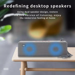 T&G TG271 TWS サブウーファー Bluetoothスピーカー 編みロープ付き、USB/AUX/TFカード/FM対応