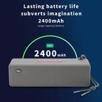 T&G TG271 TWS サブウーファー Bluetoothスピーカー 編みロープ付き、USB/AUX/TFカード/FM対応