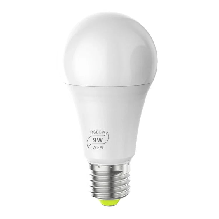9W E27 RGBCW WIFI LEDスマート電球 ワイヤレススマートホームオートメーションライト、220V