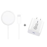 XJ-31 2イン1 15W マグネティックワイヤレス充電器 + PD 20W USB-C / Type-C トラベル充電器セット iPhone 12シリーズ対応、EUプラグ、USプラグ、UKプラグ