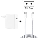 PD-96W 96W PD USB-C / Type-C ラップトップアダプター + 2m 5A USB-C / Type-C to USB-C / Type-C 急速充電ケーブル MacBook Pro 用, EUプラグ, USプラグ, UKプラグ