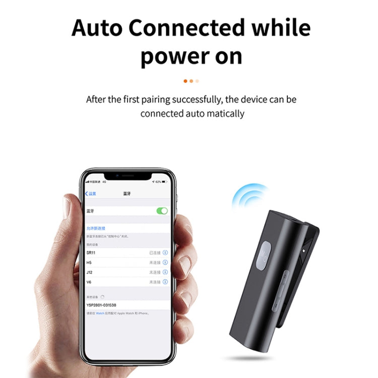 SR11 ラベリアBluetooth 5.0オーディオレシーバー Bluetoothアダプター TFカード対応、SR11