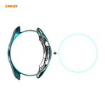 Samsung Galaxy Watch 3 41mm用 2-in-1 ENKAY Hat-Prince 電気メッキソフトTPUケース＋0.2mm 9H 2.15D 曲面エッジ強化ガラスフィルム