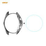 Samsung Galaxy Watch 3 45mm用 2-in-1 ENKAY Hat-Prince 電気メッキソフトTPUケース＋0.2mm 9H 2.15D 曲面エッジ強化ガラスフィルム