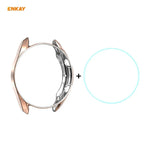 Samsung Galaxy Watch 3 45mm用 2-in-1 ENKAY Hat-Prince 電気メッキソフトTPUケース＋0.2mm 9H 2.15D 曲面エッジ強化ガラスフィルム
