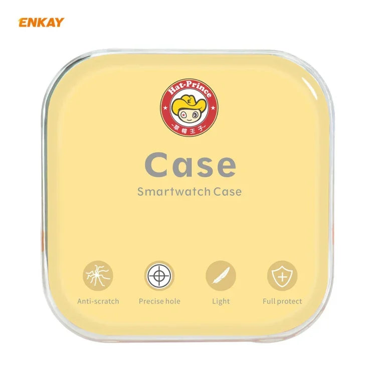 2-in-1 ENKAY Hat-Prince 透明ソフトTPUケース＋0.2mm 9H 2.15D 曲面エッジ強化ガラスフィルム、Samsung Galaxy Watch 3 45mm用