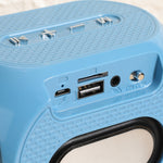 T&G TG196 TWS サブウーファー Bluetoothスピーカー 編みコード付き、USB/AUX/TFカード/FM対応
