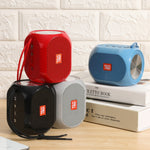 T&G TG196 TWS サブウーファー Bluetoothスピーカー 編みコード付き、USB/AUX/TFカード/FM対応