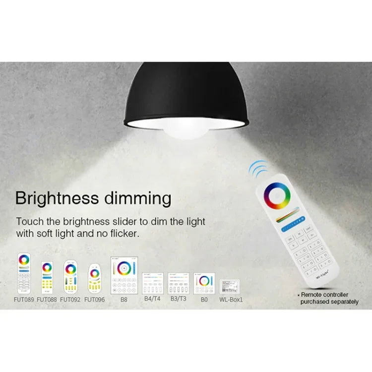 FUT012 E27 9W RGB + CCT LED電球ライト 100V-240V フルカラーリモコンスマート電球 WiFi 2.4Gワイヤレス
