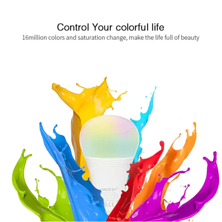 FUT105 12W RGB + CCT LED電球ライト E27 室内ライト 2.4Gリモートスマホアプリ制御 寝室リビングルーム AC100~240V