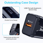 LZ-023 18W QC 3.0 USBポータブルトラベルチャージャー + 3A USB to 8ピンデータケーブル、USプラグ、USB to 8ピンデータケーブル、USプラグ、8ピンデータケーブル、USプラグ
