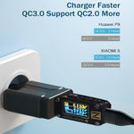 LZ-023 18W QC 3.0 USBポータブルトラベルチャージャー + 3A USB to 8ピンデータケーブル、EUプラグ、8ピンデータケーブル、EUプラグ
