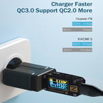 LZ-023 18W QC3.0 USBポータブルトラベルチャージャー + 3A USBからType-Cデータケーブル、USプラグ、Type-Cデータケーブル、USプラグ