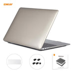 ENKAY 3-in-1 クリスタルラップトップ保護ケース + EU版 TPUキーボードフィルム + 防塵プラグセット MacBook Air 13.3インチ A1932 (2018) 用, MacBook Air 13.3インチ A1932 (2018) 用