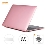 ENKAY 3-in-1 クリスタルラップトップ保護ケース + EU版 TPUキーボードフィルム + 防塵プラグセット MacBook Air 13.3インチ A1932 (2018) 用, MacBook Air 13.3インチ A1932 (2018) 用