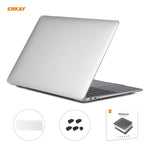 ENKAY 3-in-1 クリスタルラップトップ保護ケース + EU版 TPUキーボードフィルム + 防塵プラグセット MacBook Air 13.3インチ A1932 (2018) 用, MacBook Air 13.3インチ A1932 (2018) 用