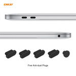 ENKAY 3-in-1 クリスタルラップトップ保護ケース + EU版 TPUキーボードフィルム + 防塵プラグセット MacBook Air 13.3インチ A1932 (2018) 用, MacBook Air 13.3インチ A1932 (2018) 用
