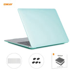 ENKAY 3-in-1 マットラップトップ保護ケース + EU版 TPUキーボードフィルム + 防塵プラグセット MacBook Air 13.3インチ A2179 & A2337（2020年）用