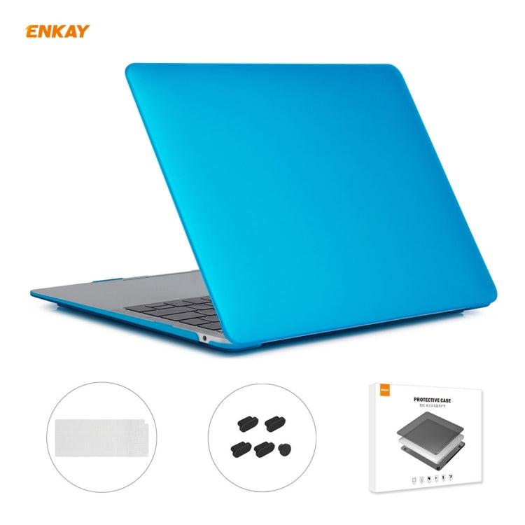 ENKAY 3-in-1 マットラップトップ保護ケース + EU版 TPUキーボードフィルム + 防塵プラグセット MacBook Air 13.3インチ A2179 & A2337（2020年）用