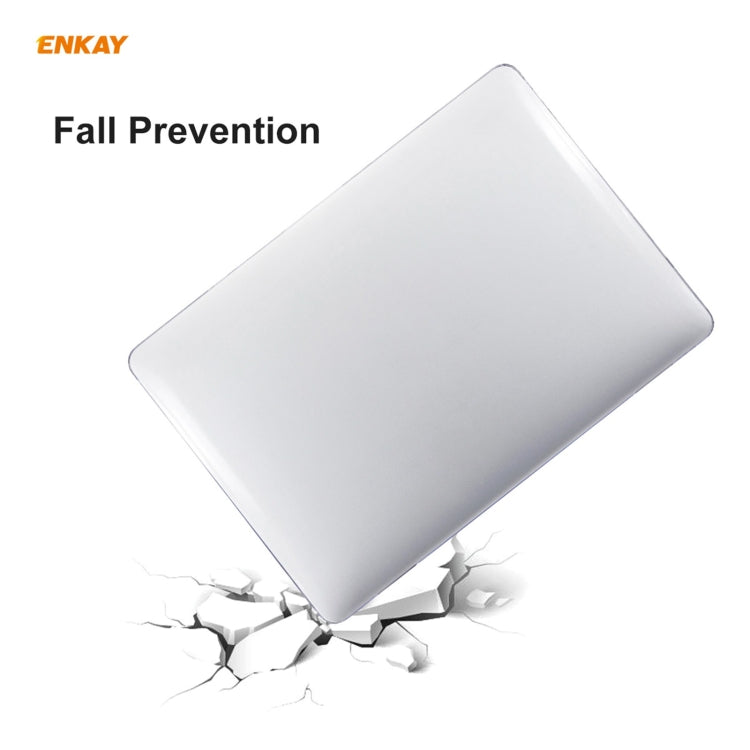 ENKAY 3-in-1 クリスタルラップトップ保護ケース + EU版 TPUキーボードフィルム + 防塵プラグセット MacBook Pro 16インチ A2141（Touch Barあり）用